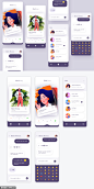 类似探探的约会app ui .sketch素材下载