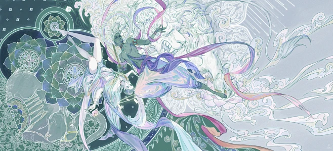 概念艺术家Merasgar（wb：merasgar） 水墨插画作品-花瓣网