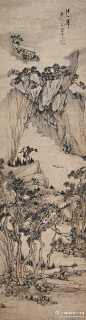 #墨酣淋漓——镇江博物馆藏京江画派书画精品展#笪重光（1623—1692），字在辛，号江上外史，顺治进士，官御史，祖籍句容。其高祖移居丹徒，遂为丹徒人。善山水，以书画自娱，其画不拘一格，任意挥洒，自得天趣，晚年多画佛像。