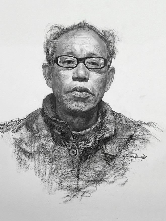 首席天九吕峥峥素描头像131