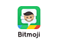 Bitmoji App品牌推广过程彩虹粒子卡通风格字标刻字笑脸表情符号产品动画过渡应用程序图标品牌标识徽标设计