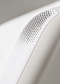 # Electronics Material Break Parametric Pattern Purple Speakers Texture Vent White