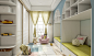 泰晤士小镇-儿童房|一居室现代装修设计方案效果图
