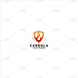 shield fire logo template design