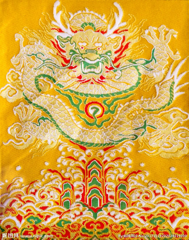 龙纹刺绣 龙纹-花瓣网