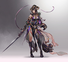 贫尼满头秀发采集到【角设】东方战士