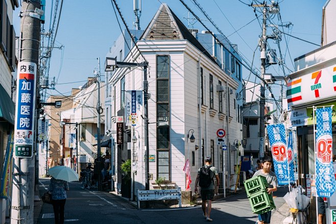 实拍现代住宅，街道（室外）

