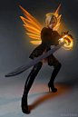 #动态# #人体# #姿态# #姿势# #表情#Mercy Overwatch 2B Cosplay BLIZZARD by AGflower