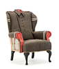 Soviet chair, repurposed. Etsy listing at https://www.etsy.com/listing/164886690/original-soviet-cold-war-overcoat: 