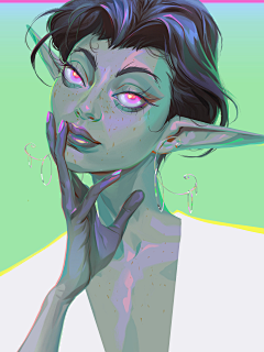 茶李仔采集到illustration-头像