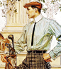 J.C. Leyendecker @Fu桑采集到J.C.Leyendecker(100图)_花瓣