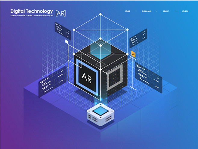 Abstract isometric i...