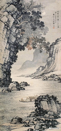 一颗小草芽采集到水墨画
