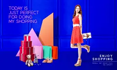 时尚购物女性简约海报女装女鞋促销-赞设计