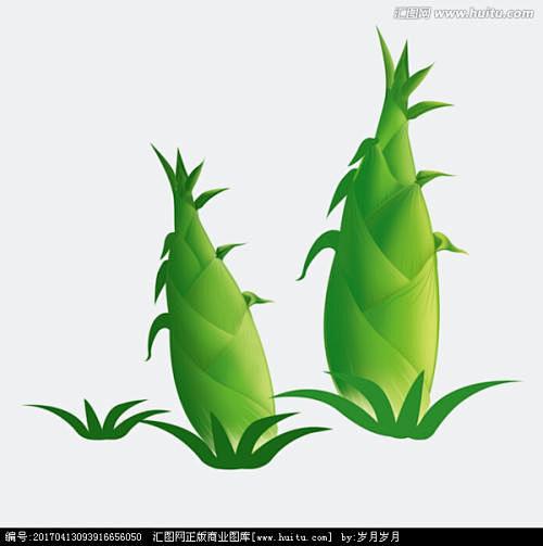 卡通画竹笋 - 百度