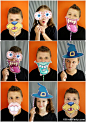 Party Printables | Party Ideas | Party Planning | Party Crafts | Party Recipes | BLOG Bird's Party: Halloween: DIY Party Photo Booth with FREE Printables Props