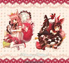 韩国——画师welchino的动漫同人插画作品