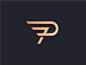 P logo gazarkie金线标志传播翅膀p符号速度 _科技公司logo采下来 #率叶插件，让花瓣网更好用#