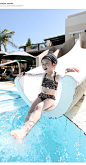韩国女童【现货】ILOVEJ夏季装新款儿童比基尼泳装泳衣三件/8101-淘宝网