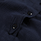 2013早秋 衬衫是一种态度 纯棉压纹不对称下摆立领 写意青黛色 原创 设计 新款 正品 代购  美国