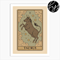 Taurus Tarot Zodiac Art Print