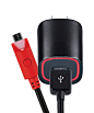 New Fast Rapid Wall Charger for Samsung Galaxy S7 S6 S4 Note 5 4 - Durable Dependable Strong - Micro USB fits LG Motorola HTC - Red LED