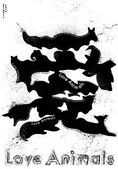 赵超_Love Animals_中国_入围作品 – IPBP 南京国际和平海报双年展