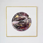 Drink Deeply | Gold Gilded Burgundy + Marsala Watercolor Sphere | Naomi Ernest…