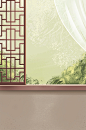 简约中国风窗花古风古典传统中式窗花家居背景