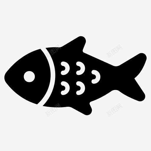 鱼健康食品营养 标志 UI图标 设计图片...