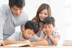 四口之家，学习，