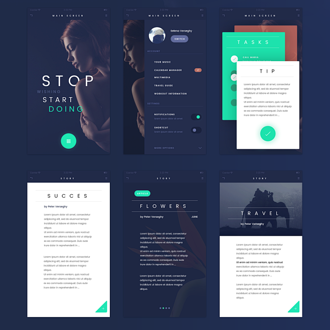 FADE APP UI KIT | FR...