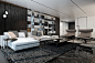 Three Luxurious Apartments With Dark Modern Interiors : Slate, ebony, leather – luxurious materials like these are the backbone of a sophisticated dark interior. They bring to mind the sound of clinking of cocktail