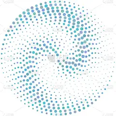 柯式圈点缀矢量背景抽象板材彩印