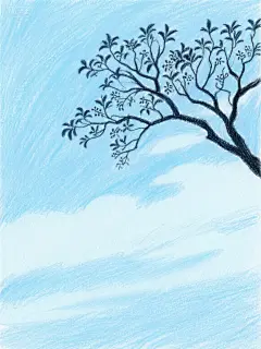 生成桂花树剪影 - 豆包