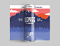 Longs Lager packaging mockup mountain longs peak denver colorado label design can label beer design beer illustration shane harris