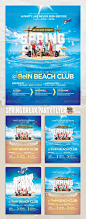 Spring Break & Summer Party Flyer - Clubs & Parties Events