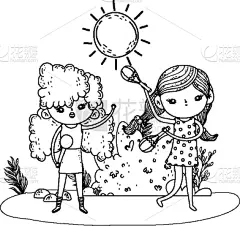 女孩,可爱的,进行中,沙球,公主,音乐人,地形,小的,性格,唱