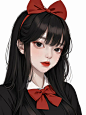 超美女生头像，AI绘画也这么好看了-今日头条