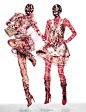 Katrin Thormann, Maria Flávia Ferrari, Marina Krtinic & Suzanne Diaz for W magazine December 2013 by Michael Thompson