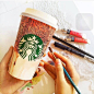 世界各地星爸爸纸杯涂鸦 | ins：starbucks.cup.design