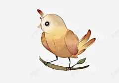 卡通手绘国画花鸟装饰插画 设计图片 免费下载 页面网页 平面电商 创意素材