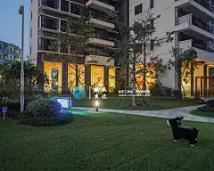 楼盘墙绘壁画 茶山碧桂園 夜景东莞市热血文化传播有限公司 热血文化墙绘壁画