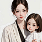 亲子头像 母女