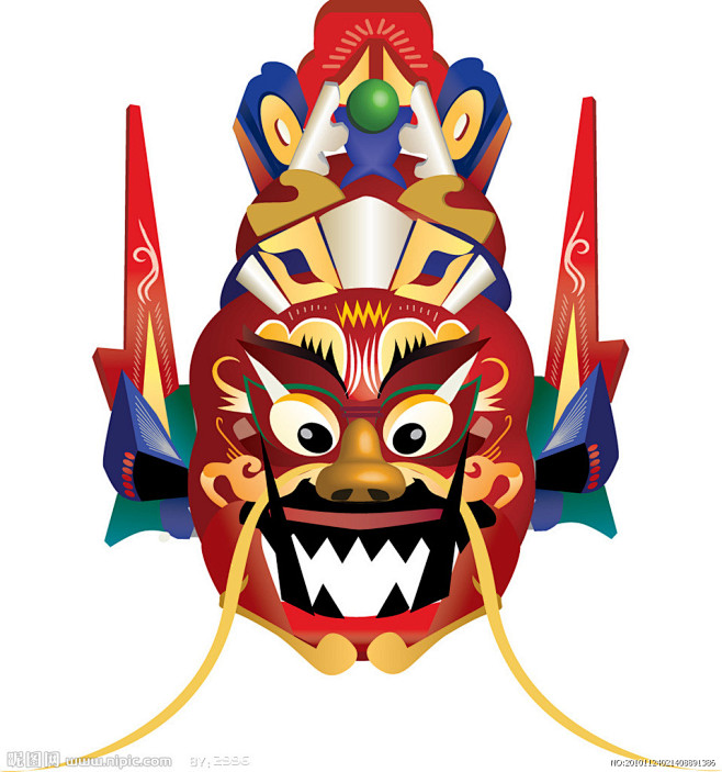 面具中国传统傩面具
