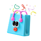 shopping bag 3d illustration