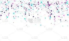 几何形状,星星,白色,紫色,蓝色,式样,可爱的,华丽的,酷