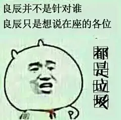 叶良辰表情包完整版良辰并不是针对谁 良辰只是想说在座的各位 都是垃圾