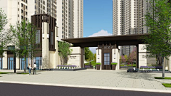 哩咦哦采集到2A建筑-欧式-小区大门