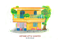 Vietnam Little Quarter : A collection of many and many interesting houses in Ho Chi Minh, Sai gon and Ha Noi, VietnamVietnam Little Quarter was followed with Vietnam Street Carts we had recently published 3 months agoby Kín Illustration